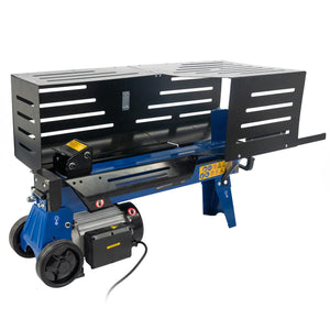 Hyundai 7 Tonne Horizontal Electric Log Splitter with Hydraulic Ram, Steel Protection Cage 250mm Split | HYLS7000HE