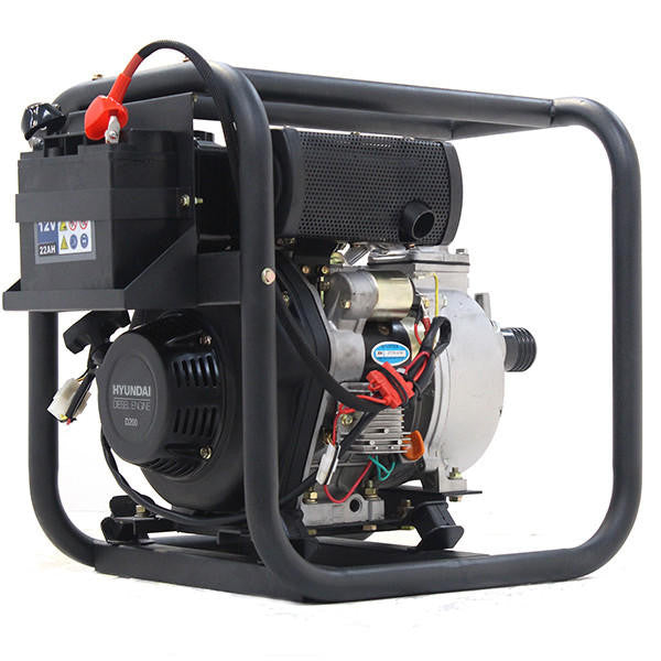 Hyundai 50mm 2''Diesel Water Pump, 33m Total Head, 8m Lift, 600L/min Flow Rate, 6hp, 221cc| DHY50E