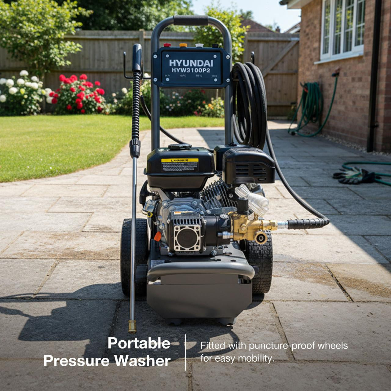 Hyundai 3100psi 213bar Petrol Pressure Washer 10L/min  212cc Engine, Annovi Reverberi (AR) Pump| HYW3100P2