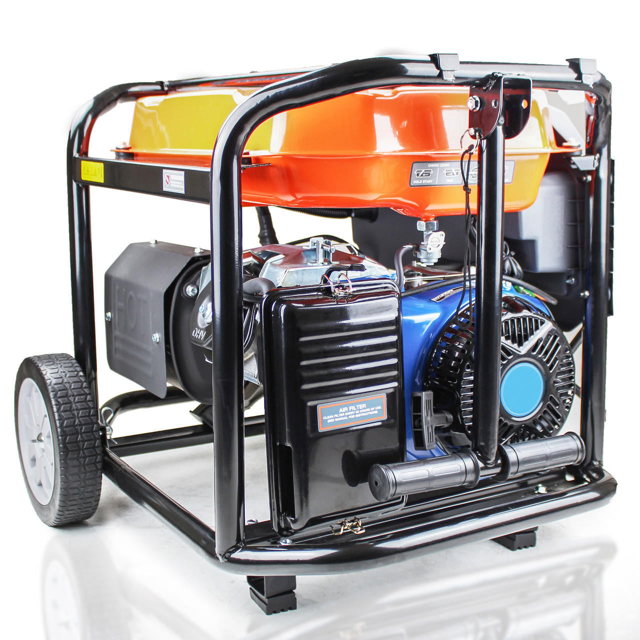 410 of 515
P1 7.9kW / 9.8kVa* Petrol Open Frame Site Generator, Electric Start & Wheel Kit | P10000LE