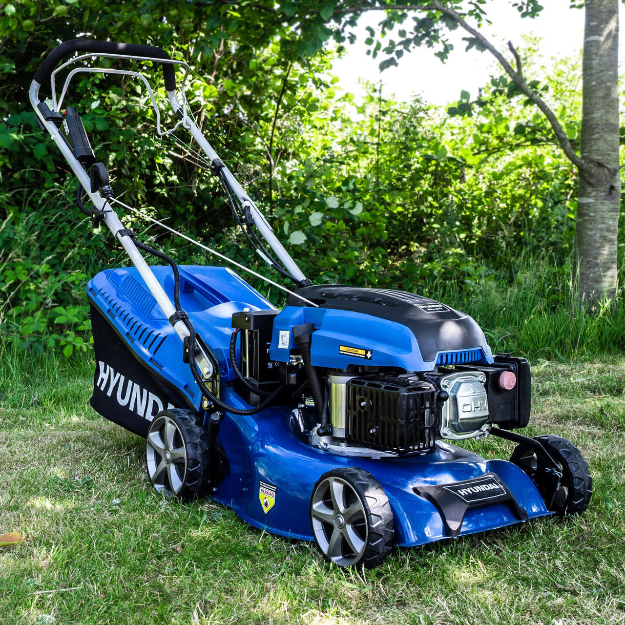 Electric-Start Self-Propelled Petrol Lawnmower