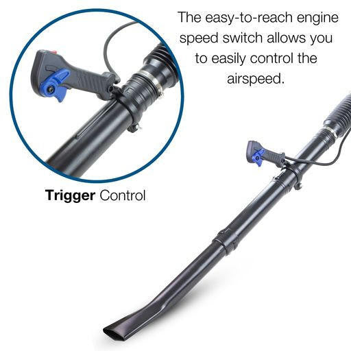 Trigger control leaf blower