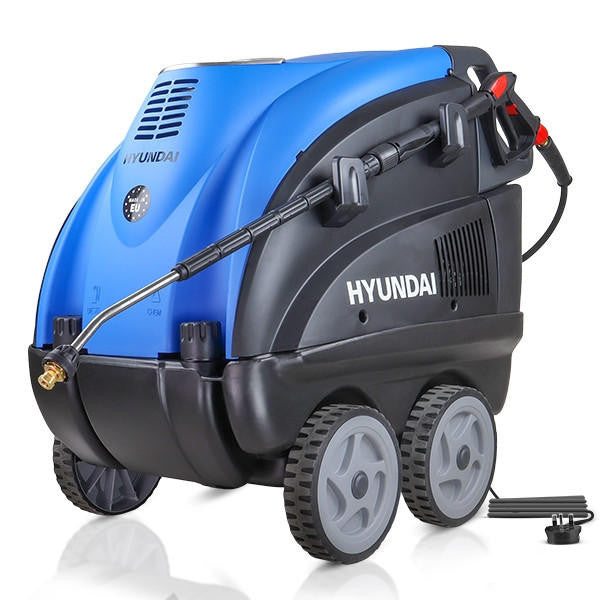 Hyundai 1740PSI Hot Pressure Washer, 110°c, 3.2kW HY150HPW-1