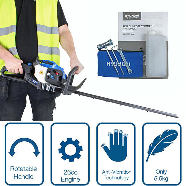 Hyundai 26cc 600mm Petrol Hedge Trimmer | HYHT2600X – Hyundai PP