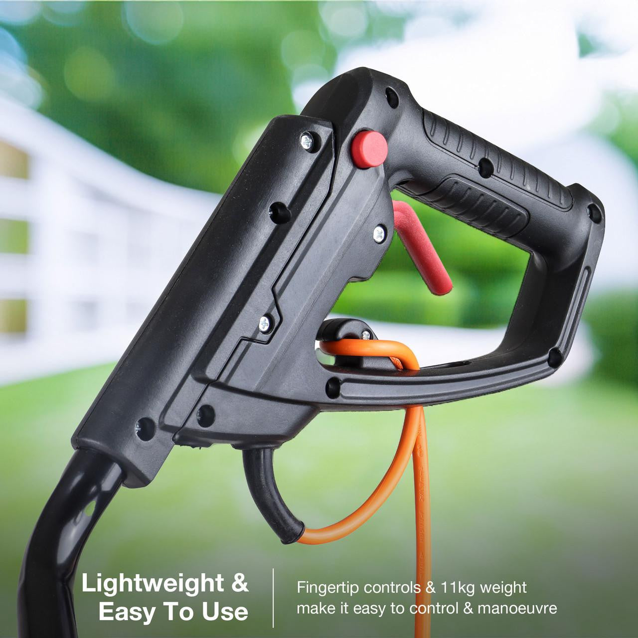 Hyundai 1500W 45cm Electric Garden Tiller, Cultivator, Rotovator and Rototiller 4 x 6 Blades | HYT1500E