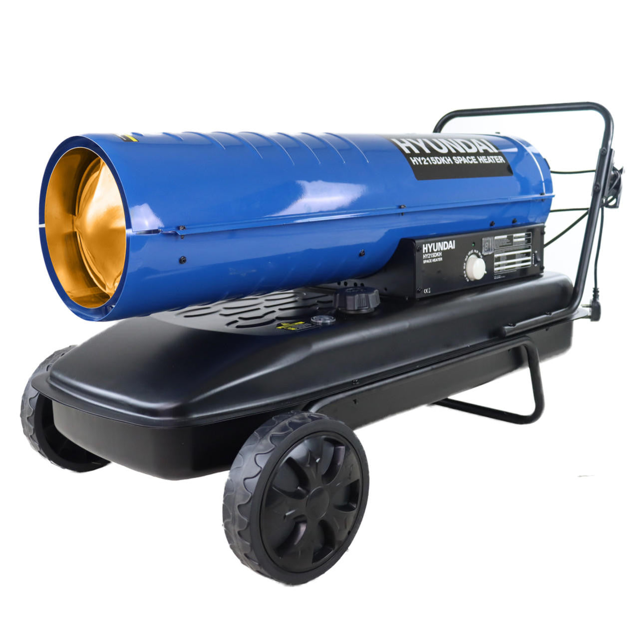Industrial Space Heater from Hyundai. Diesel /Kerosene with 125K  BTU and 37kW heat output - ideal for workshops, farm buildings or factories up to 900m3