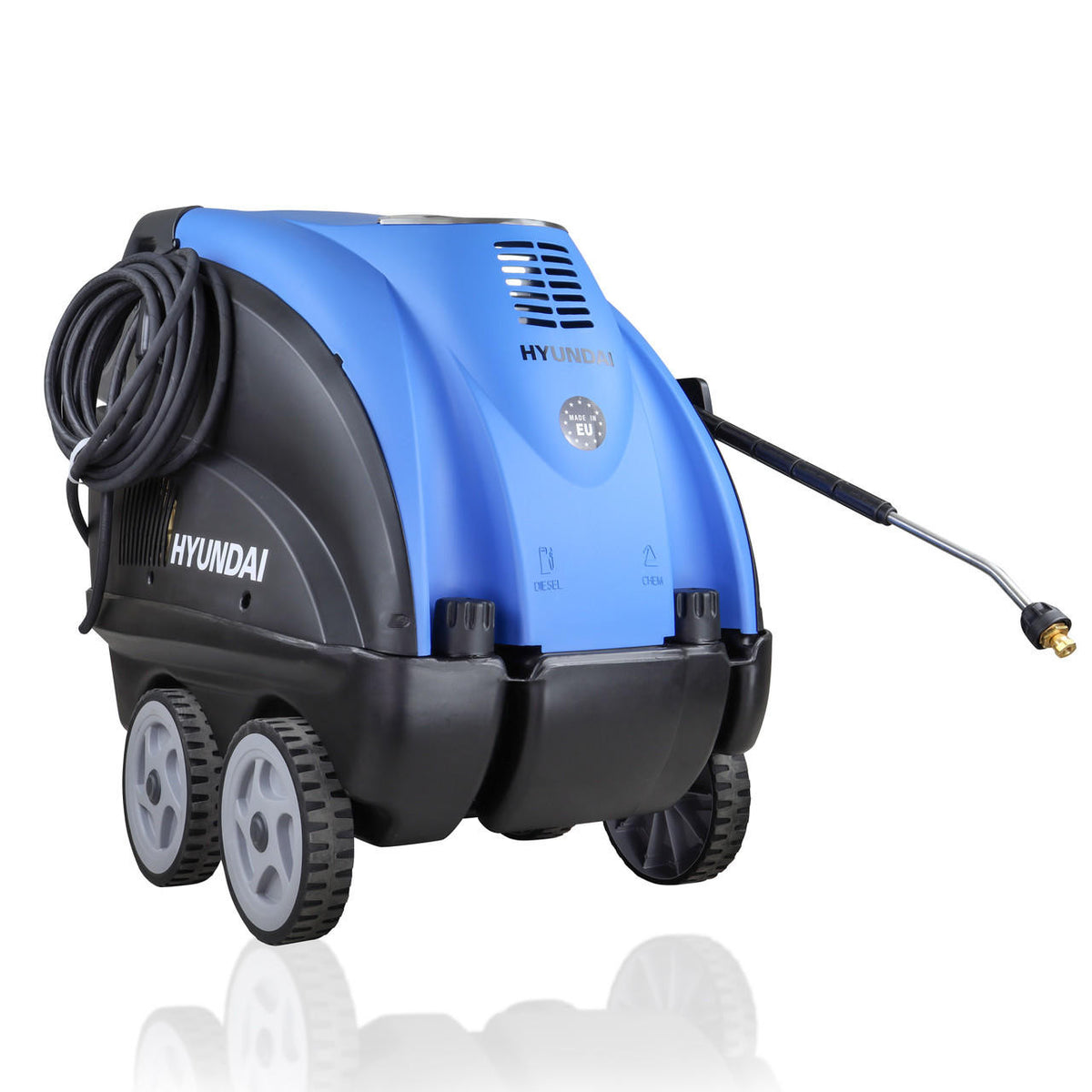 2610psi 180bar Hot Pressure Washer 110°C 2.8kW Commercial Triplex Power Jet Washer HY155HPW 1