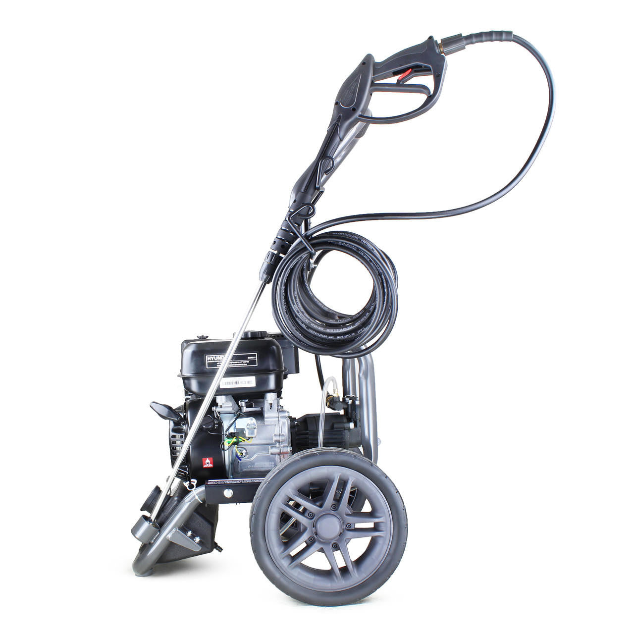Hyundai 2800psi 213bar Petrol Pressure Washer 8.75L/min 7hp 212cc, Triple-piston Axial Pump &  Whirlaway 18" Rotary Flat Surface Cleaner | HYW3000P2+85.403.005
