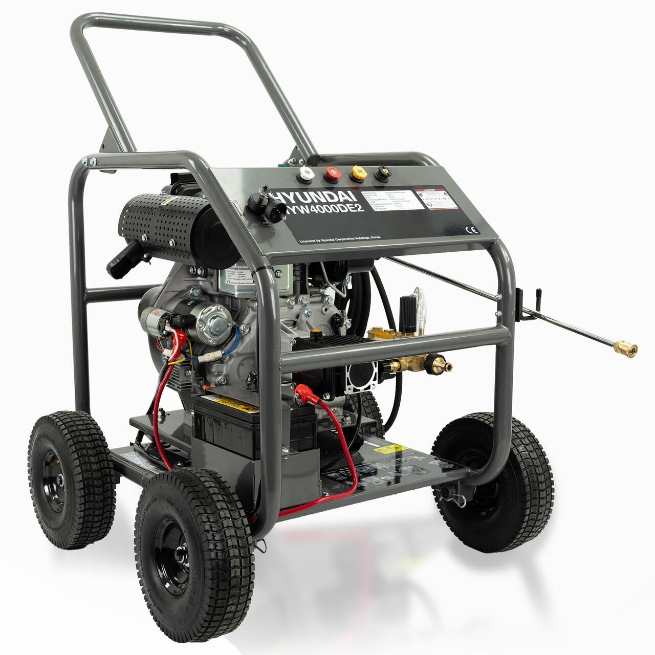 Hyundai 4000psi  275 bar Diesel Pressure Washer, Annovi Reverberi Triplex Pump, 13Lmin with 10m Hose  HYW4000DE2