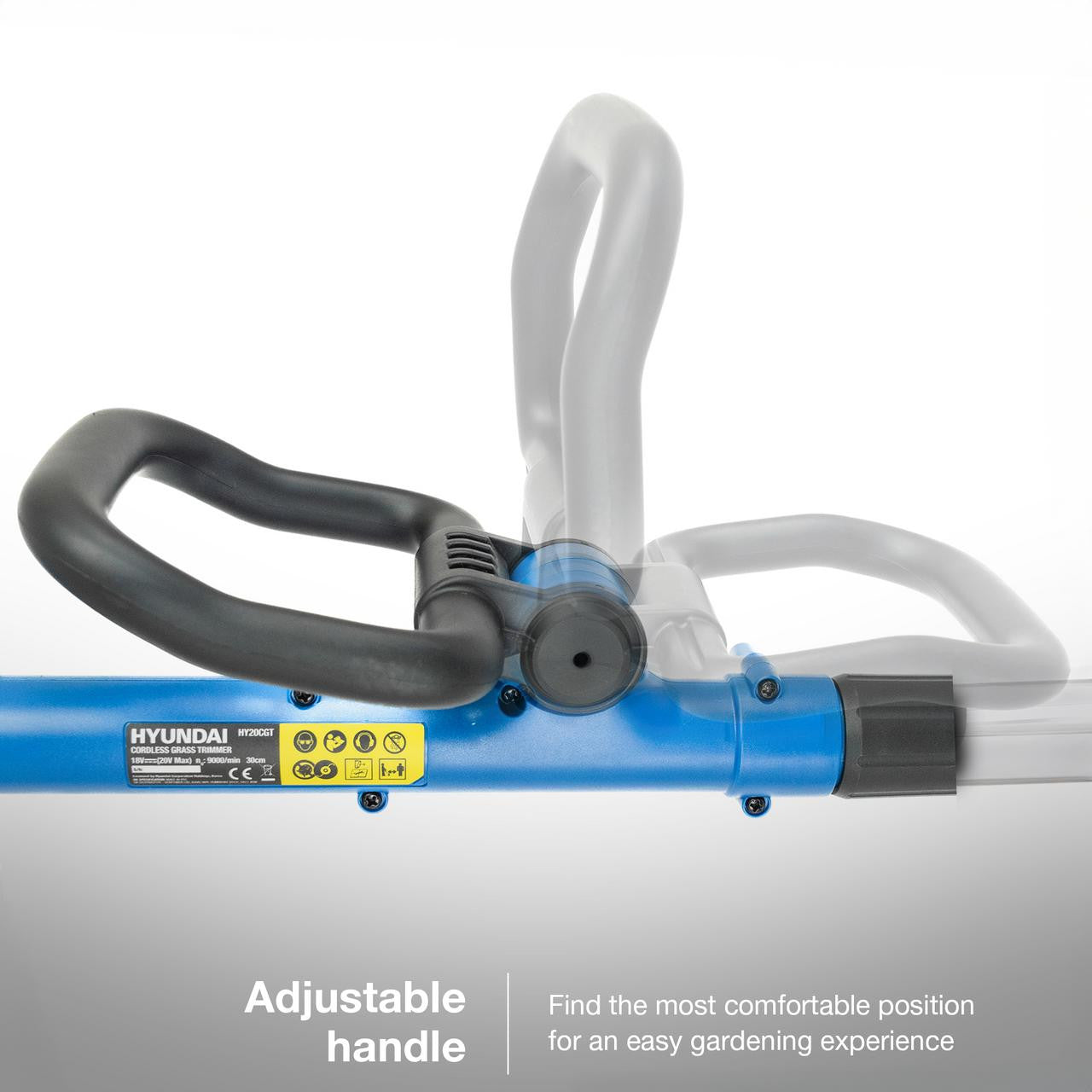 Adjustable Handle - find the most comfortable position for an easy gardening experience.
