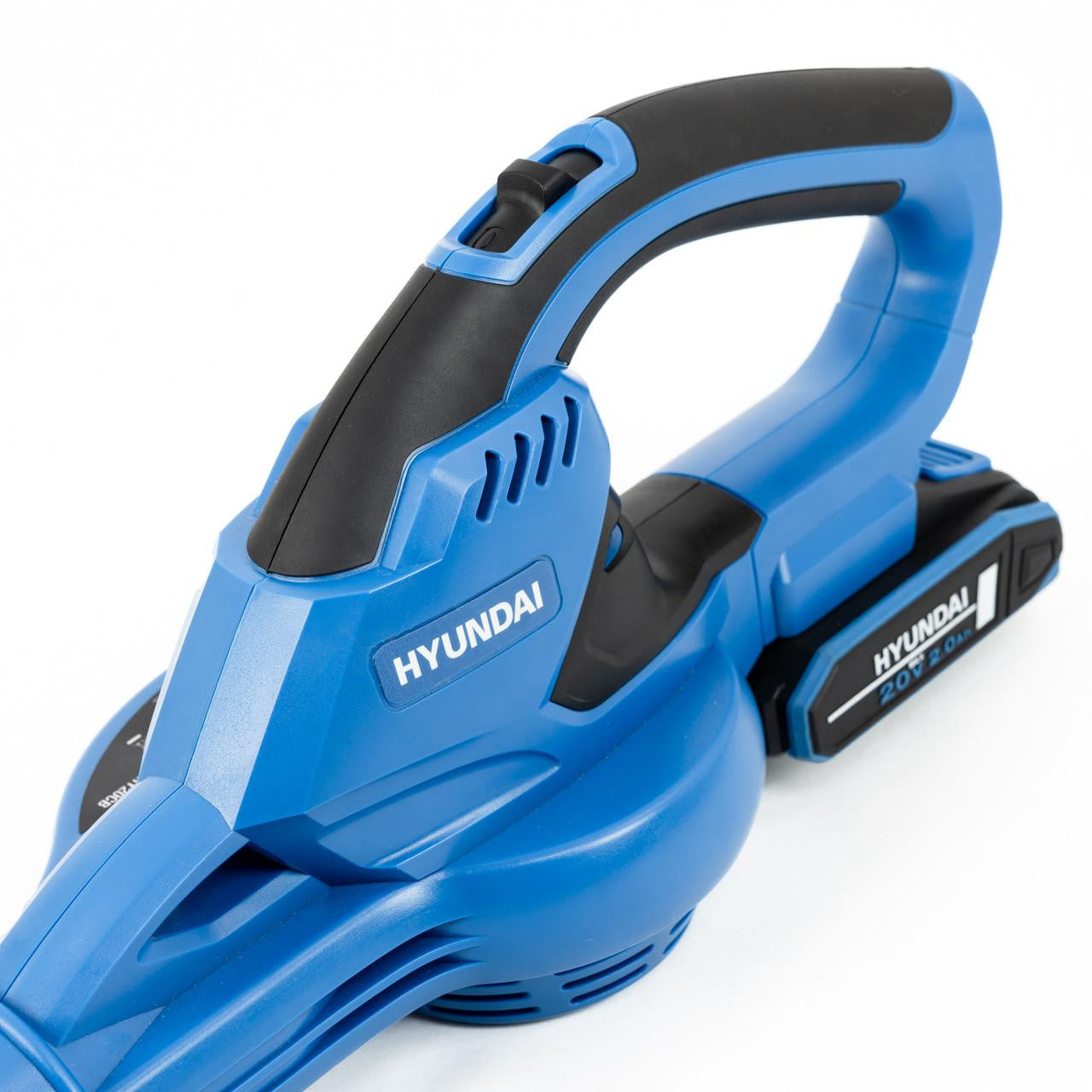 Hyundai 20V Cordless Leaf Blower, 200Km/h Air Speed, 2Ah Li-Ion Battery and Charger | HY20CB