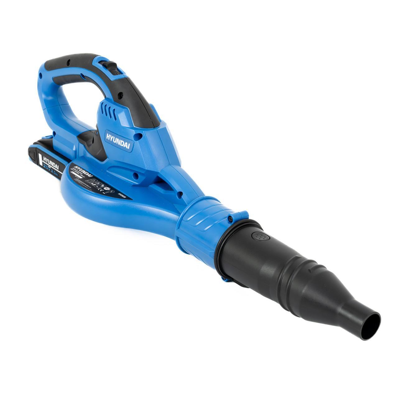 Hyundai 20V Cordless Leaf Blower, 200Km/h Air Speed, 2Ah Li-Ion Battery and Charger | HY20CB