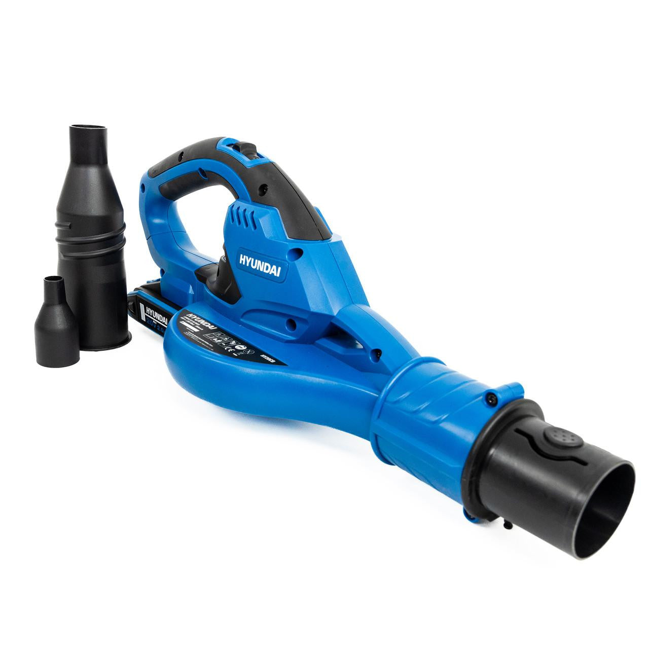 Hyundai 20V Cordless Leaf Blower, 200Km/h Air Speed, 2Ah Li-Ion Battery and Charger | HY20CB