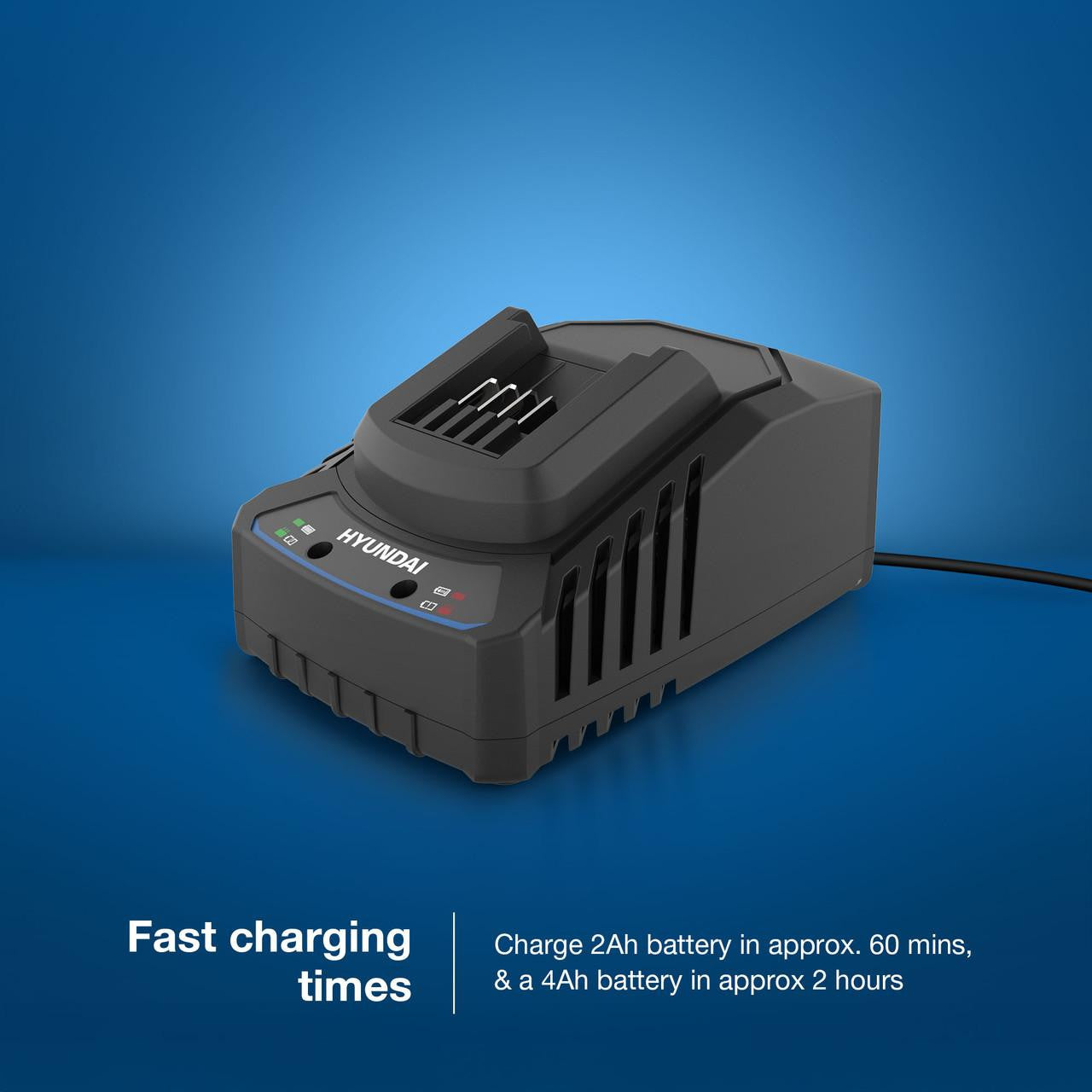 Hyundai 4Ah Li-Ion Battery and 2A Charger Kit for 2nd Generation 20v Range | BI20-4/C20-2