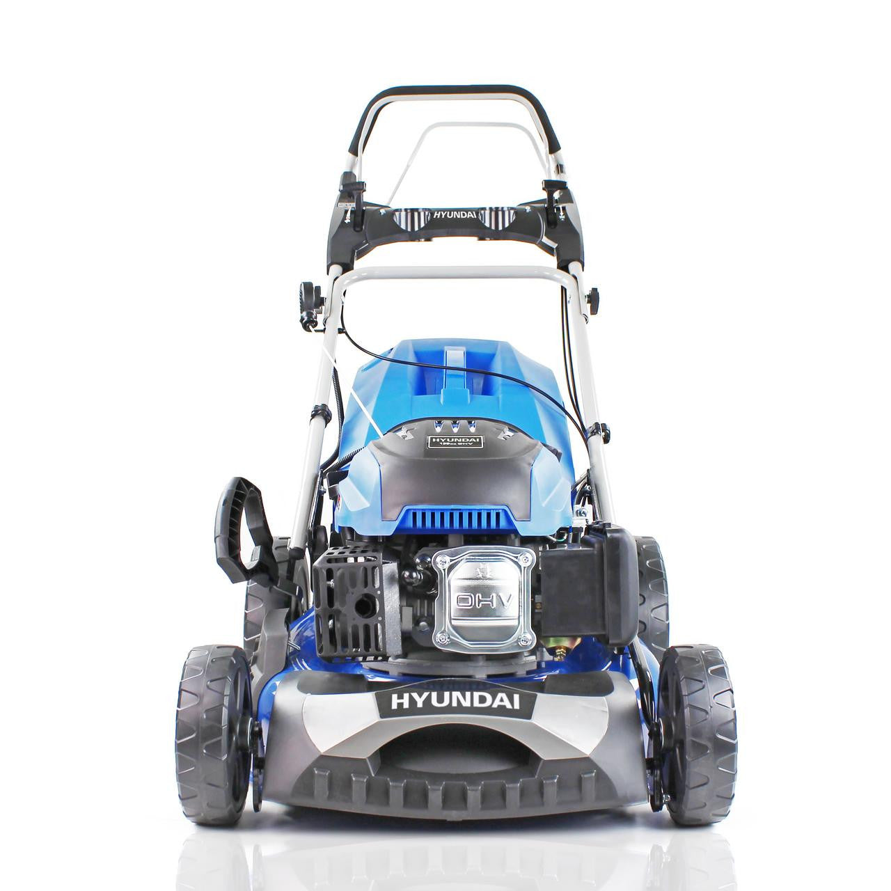 Hyundai 18"/46cm 139cc Electric-Start Self-Propelled Petrol Lawnmower | HYM460SPE