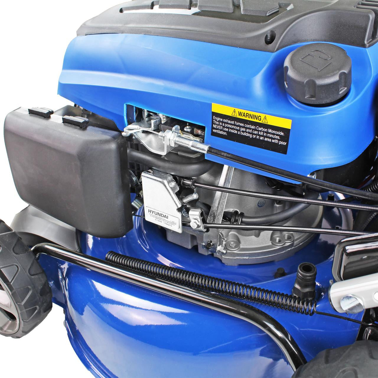 Hyundai 18"/46cm 139cc Electric-Start Self-Propelled Petrol Lawnmower | HYM460SPE