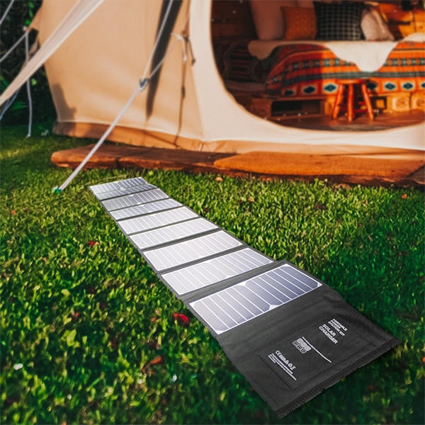Hyundai H60 60W Portable and Foldable Solar Charger With USB and DC Connectivity | H60