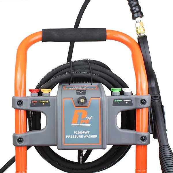 P1 3200psi 214bar Commercial Petrol Pressure Washer,212cc Hyundai Engine, 11L/min & 18" Rotary Flat Surface Cleaner | P3200PWT+85.403.005