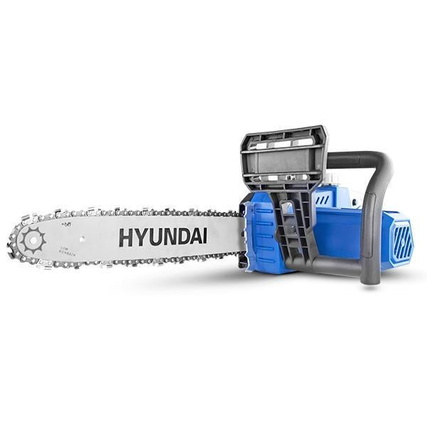 Hyundai 14" 35cm Electric Chainsaw 1600W 230V & Folding Trolley on Wheels, Garden Trolley 100kg | HYC1600E+GTW220