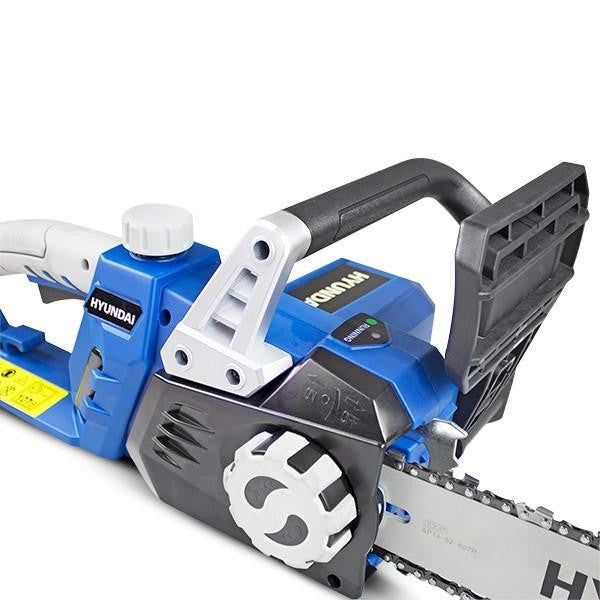 Hyundai 14" 35cm Electric Chainsaw 1600W 230V & Folding Trolley on Wheels, Garden Trolley 100kg | HYC1600E+GTW220