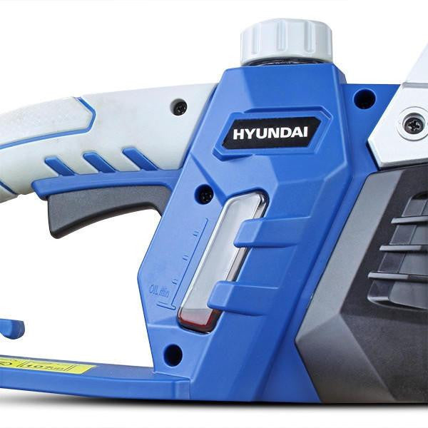 Hyundai 14" 35cm Electric Chainsaw 1600W 230V & Folding Trolley on Wheels, Garden Trolley 100kg | HYC1600E+GTW220
