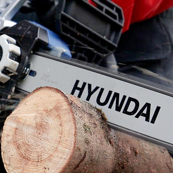 Hyundai 14" 35cm Electric Chainsaw 1600W 230V & Folding Trolley on Wheels, Garden Trolley 100kg | HYC1600E+GTW220