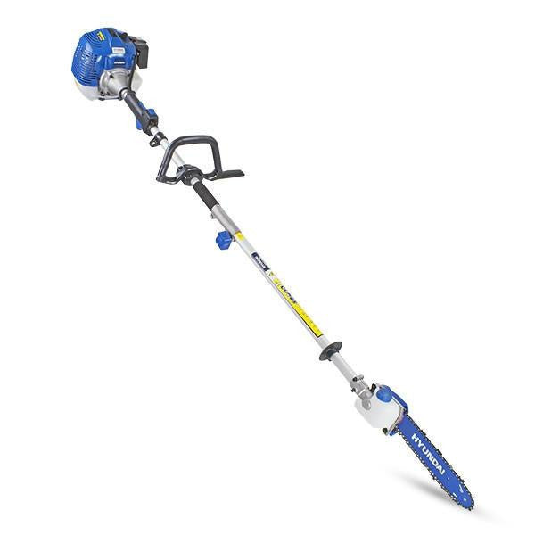 Hyundai 52cc Petrol Pole Saw Pruner Chainsaw 2.7m Long Reach 260mm Cutting Width & Garden Trolley on Wheels, 100kg Load with Brakes | HYPS5200X+GTW260