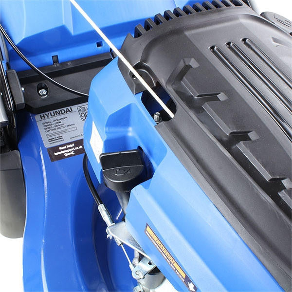 Hyundai 19"/48cm 139cc Self-Propelled Petrol Roller Lawnmower | HYM480SPR
