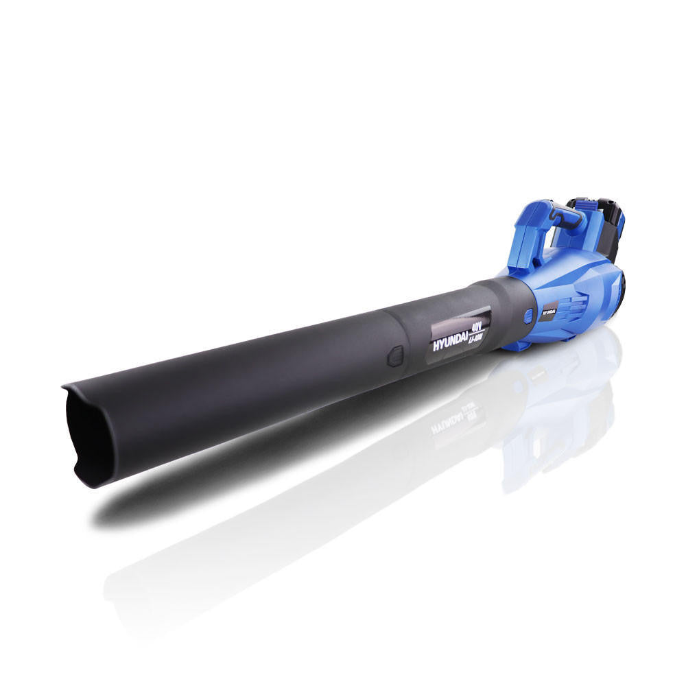 Hyundai 40V Cordless Leaf Blower, 132mph Air Speed, Lightweight, Li-Ion Battery Powered Garden Blower | HYB40LI