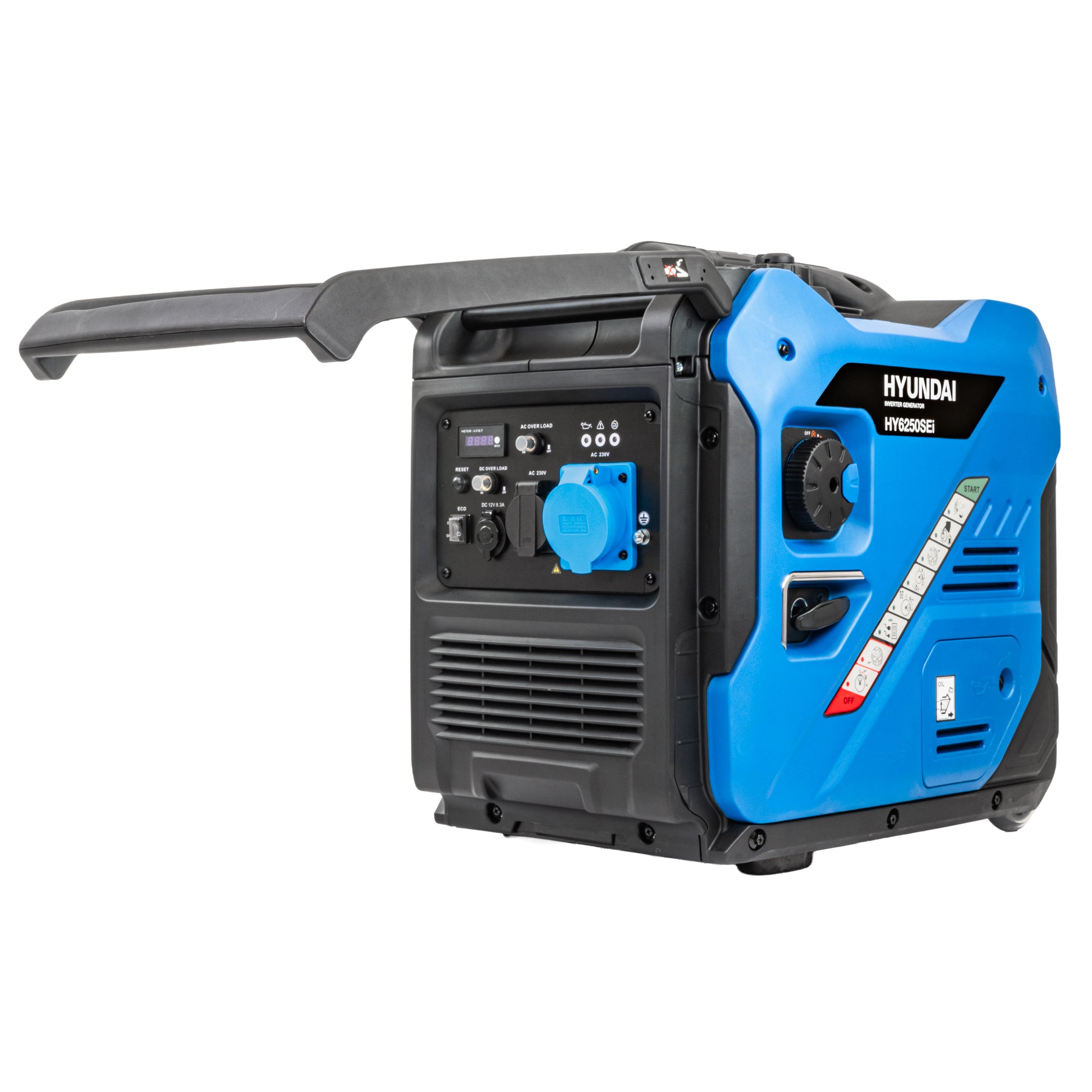 Hyundai 5.5kW / 5500W Inverter Generator, Electric Start, Pure Sine Wave | HY6250SEi