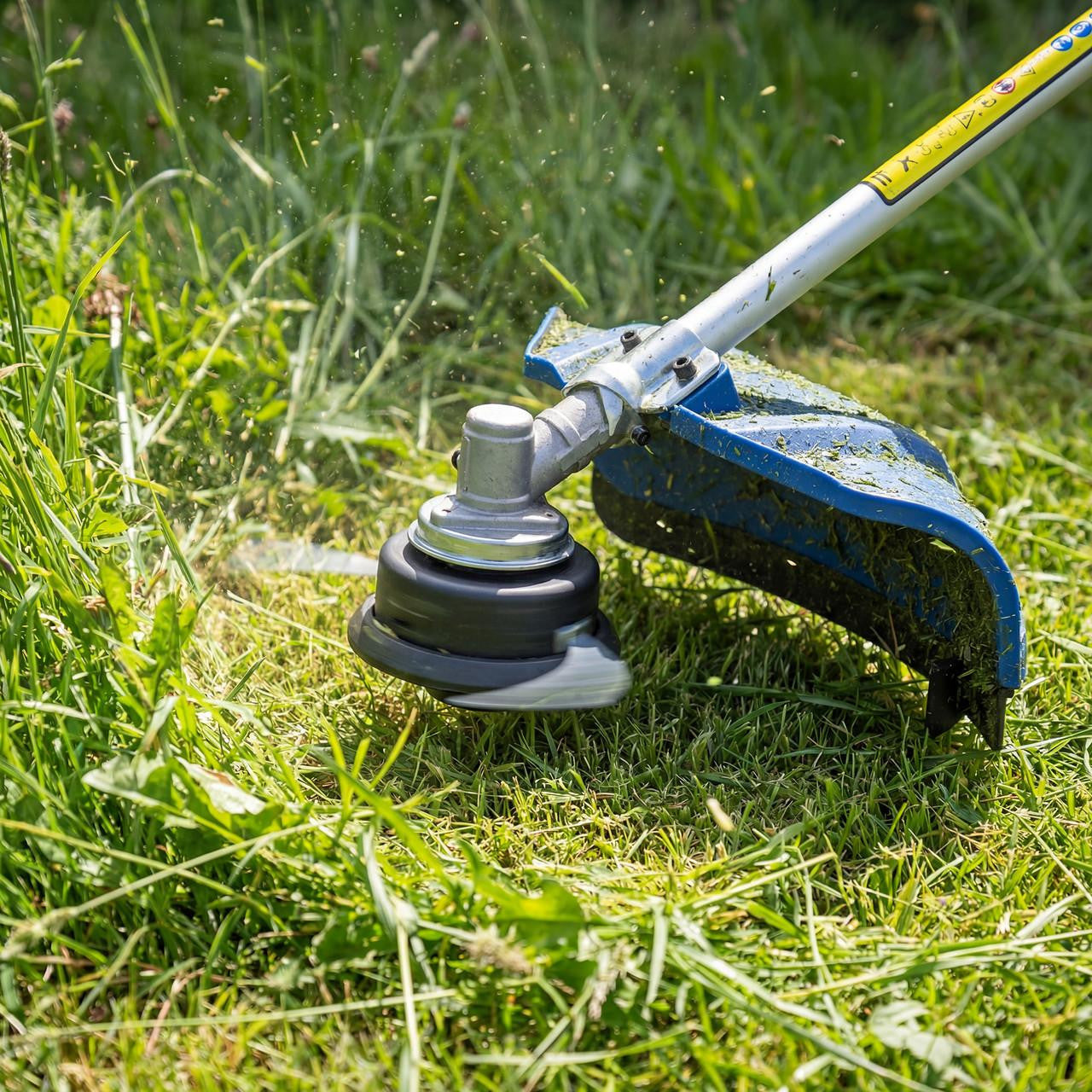 Hyundai heavy duty petrol brushcutter for thick grass and weeds