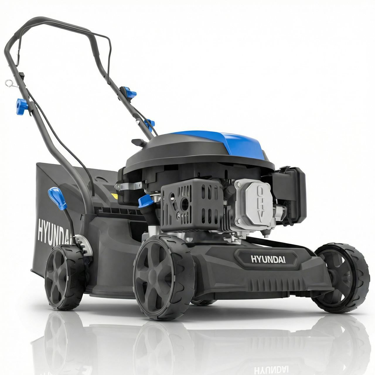 Hyundai HYM16130PX 40cm hand push petrol lawnmower with 139cc engine