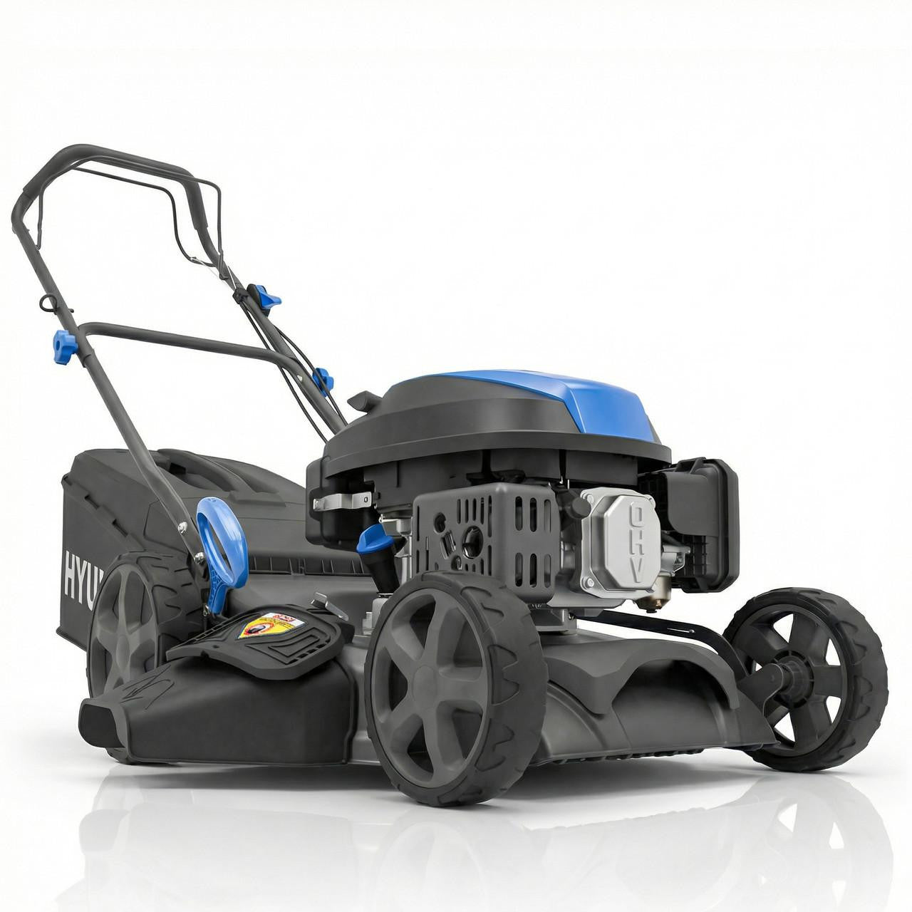 Hyundai HYM17150SPX 43cm self propelled petrol lawnmower 139cc mulching