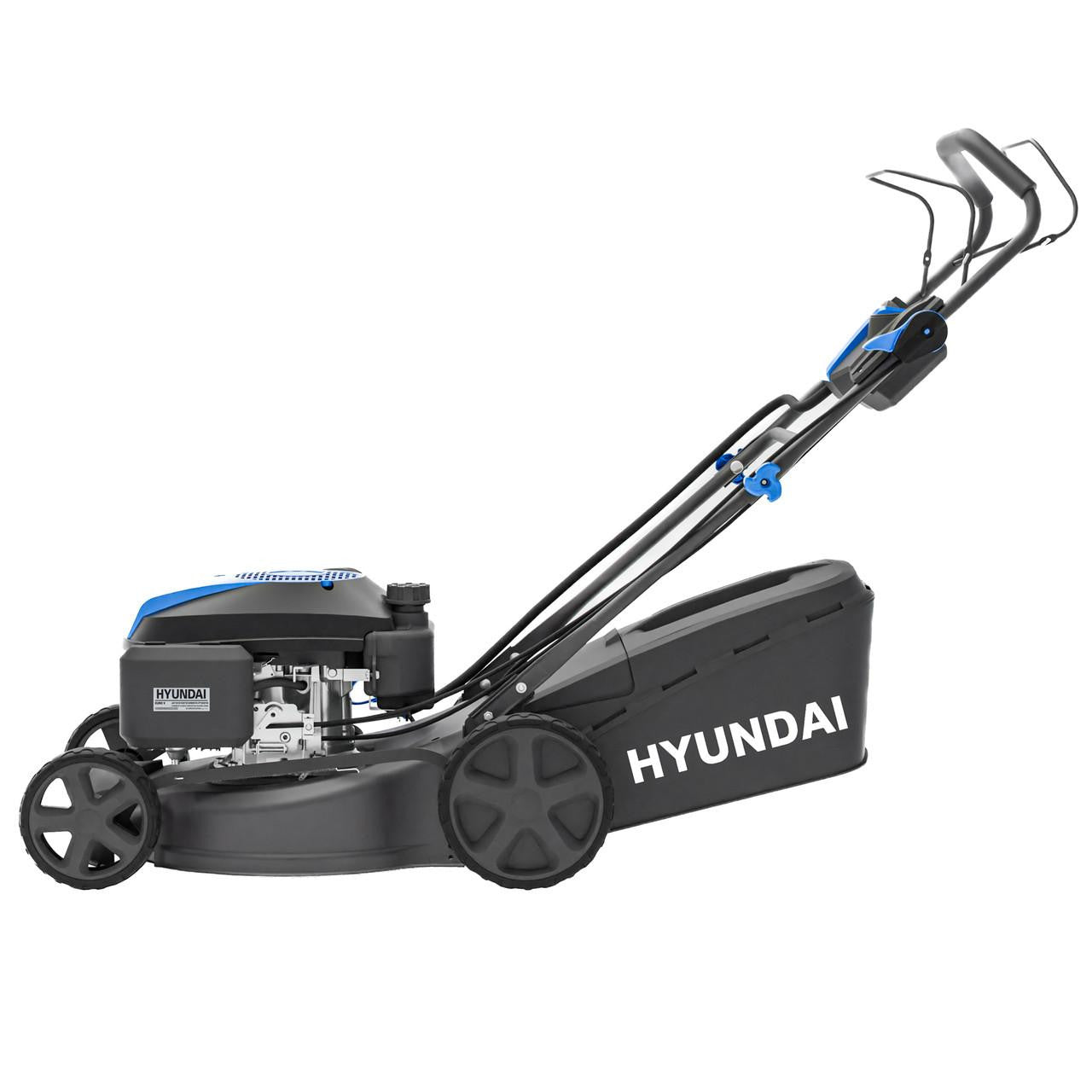 Hyundai electric start self propelled mower for home garden use