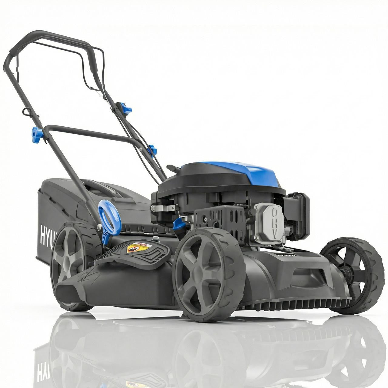 Hyundai HYM18150SPX 46cm self propelled petrol lawnmower with mulching function