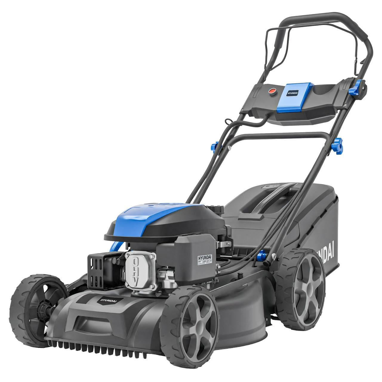 Hyundai 18 inch petrol lawn mower with 139cc 4 stroke engine