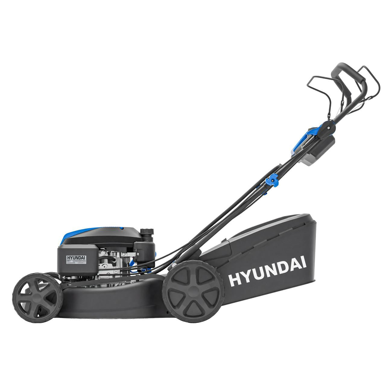 Hyundai HYM18150SPEX garden lawn mower with large grass collector bag