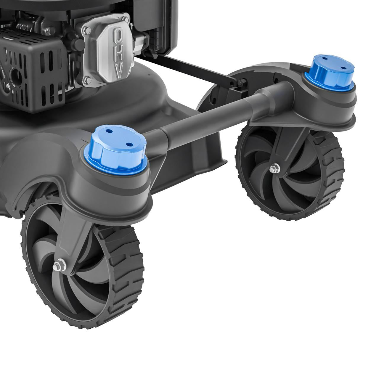 Hyundai self propelled petrol mower with 196cc 4 stroke engine