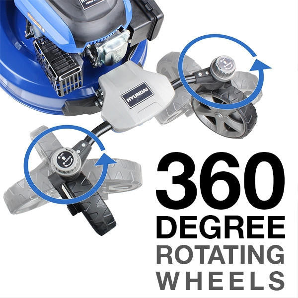 360 degree rotating wheels for incredible versatility