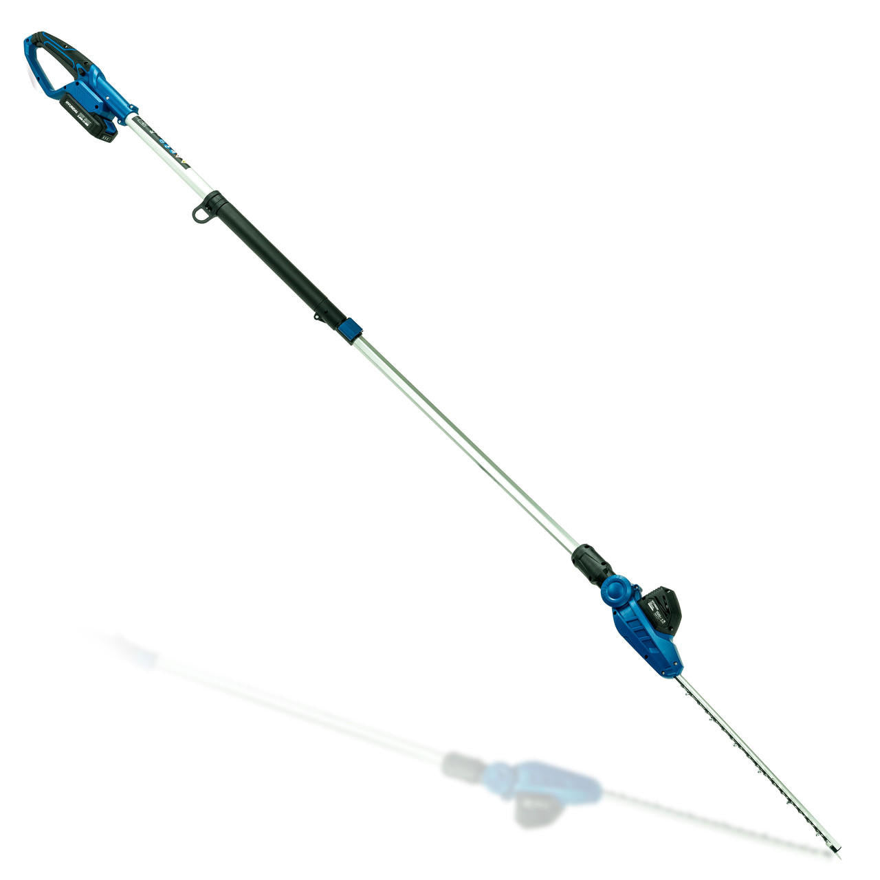 Hyundai 20V 410mm Cordless Long Reach Pole Hedge Trimmer 2Ah Li-Ion Battery | HY2191