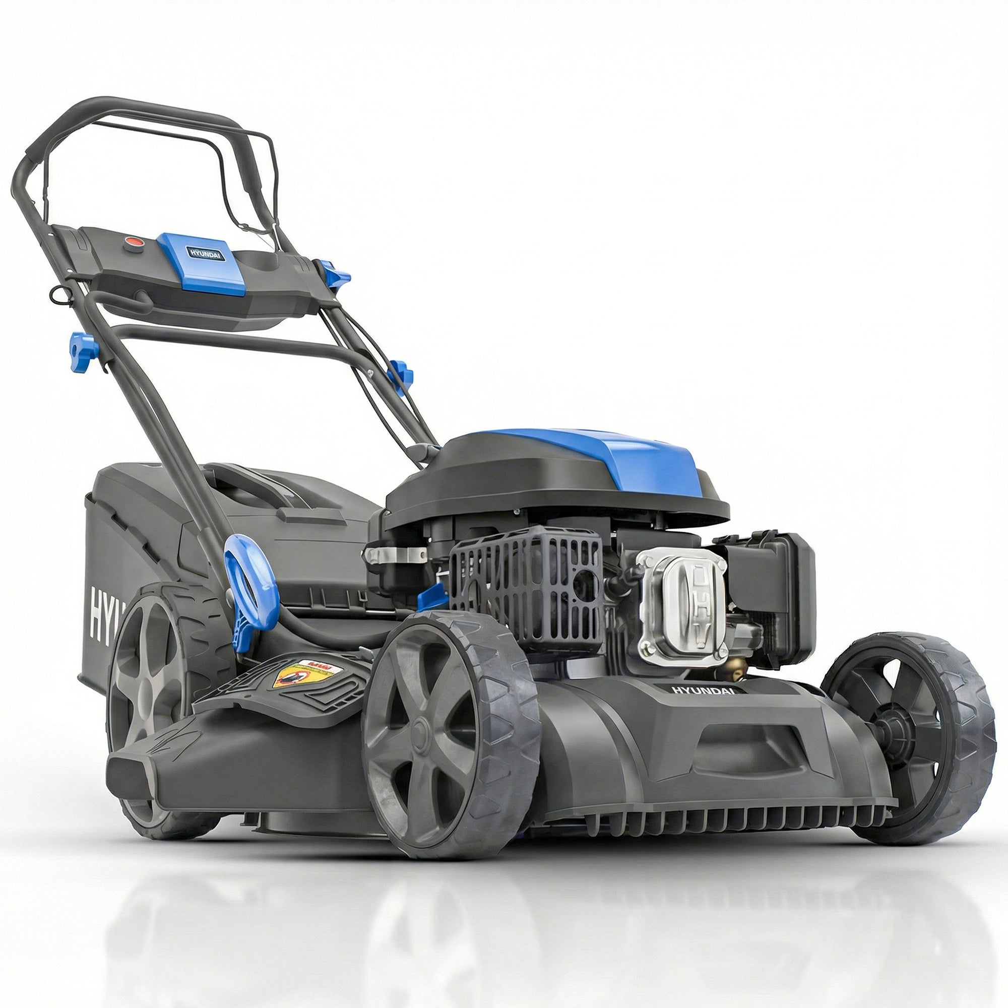 Hyundai 22” / 56cm Self-Propelled Petrol Lawnmower, Electric Start, 3-in-1 | HYM22200SPEX