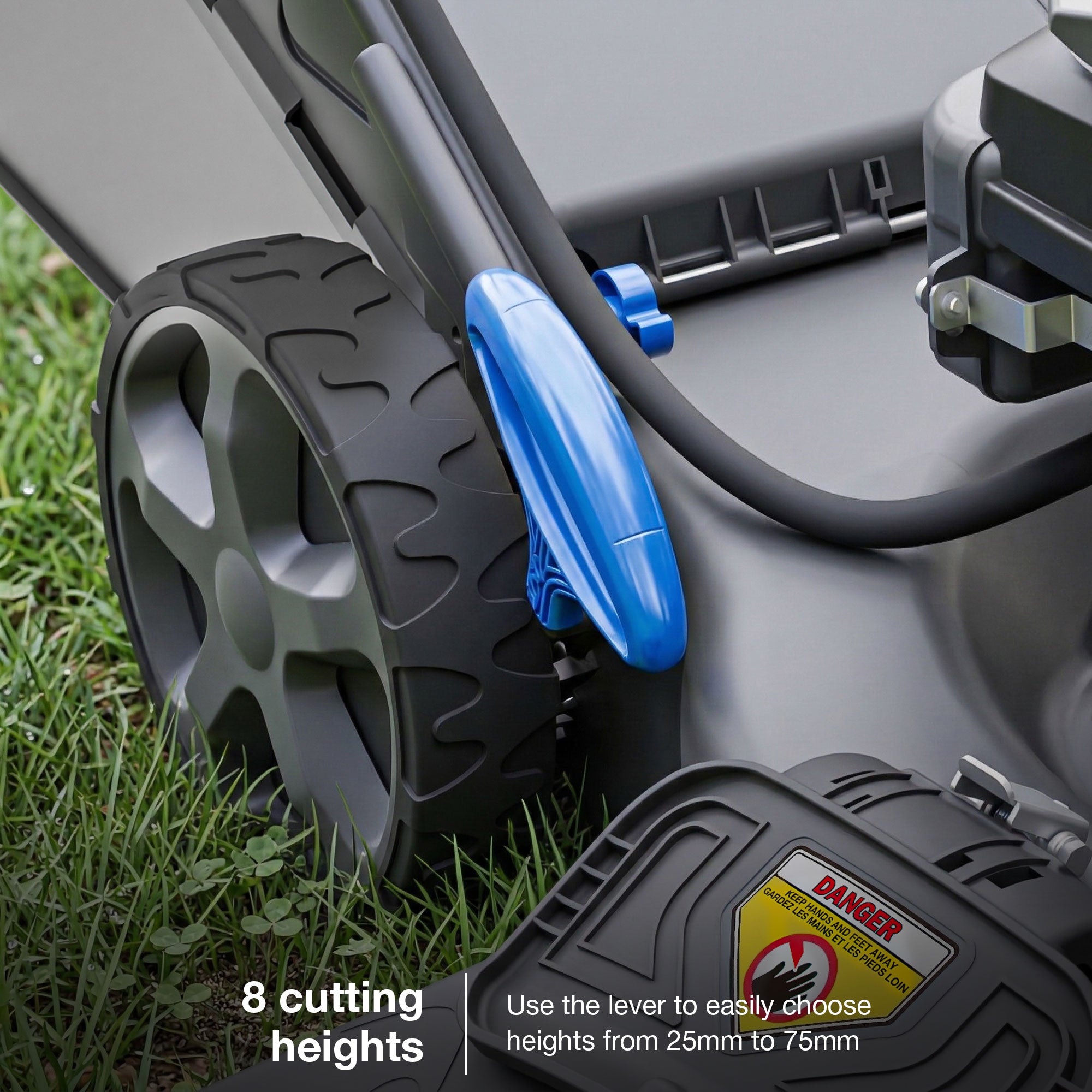 Hyundai 22” / 56cm Self-Propelled Petrol Lawnmower, Electric Start, 3-in-1 | HYM22200SPEX