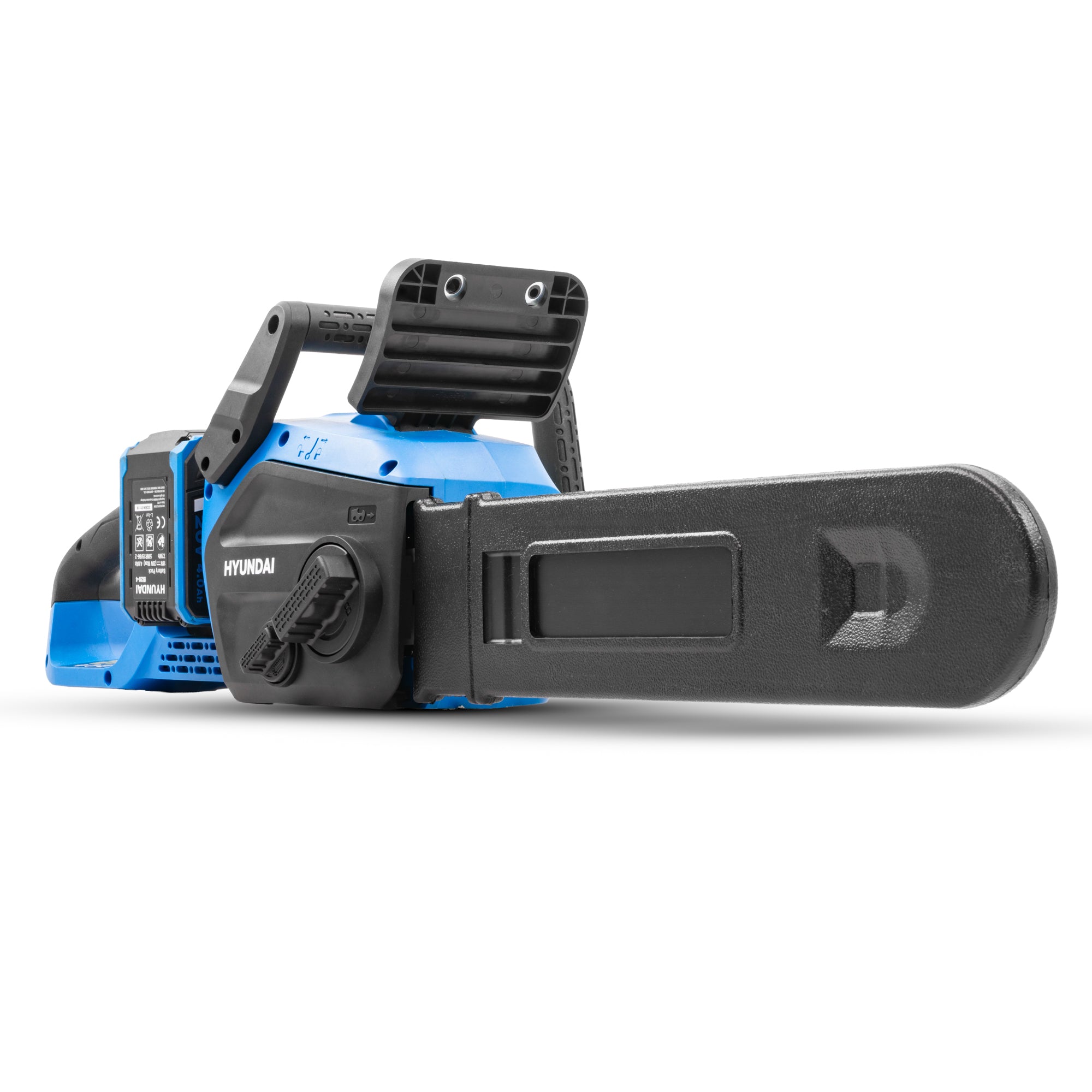 Hyundai 14" / 350mm 40V, (2x20V), 4Ah Brushless Cordless Chainsaw, Auto-Oiling, Anti-Kickback | HY40CCS350