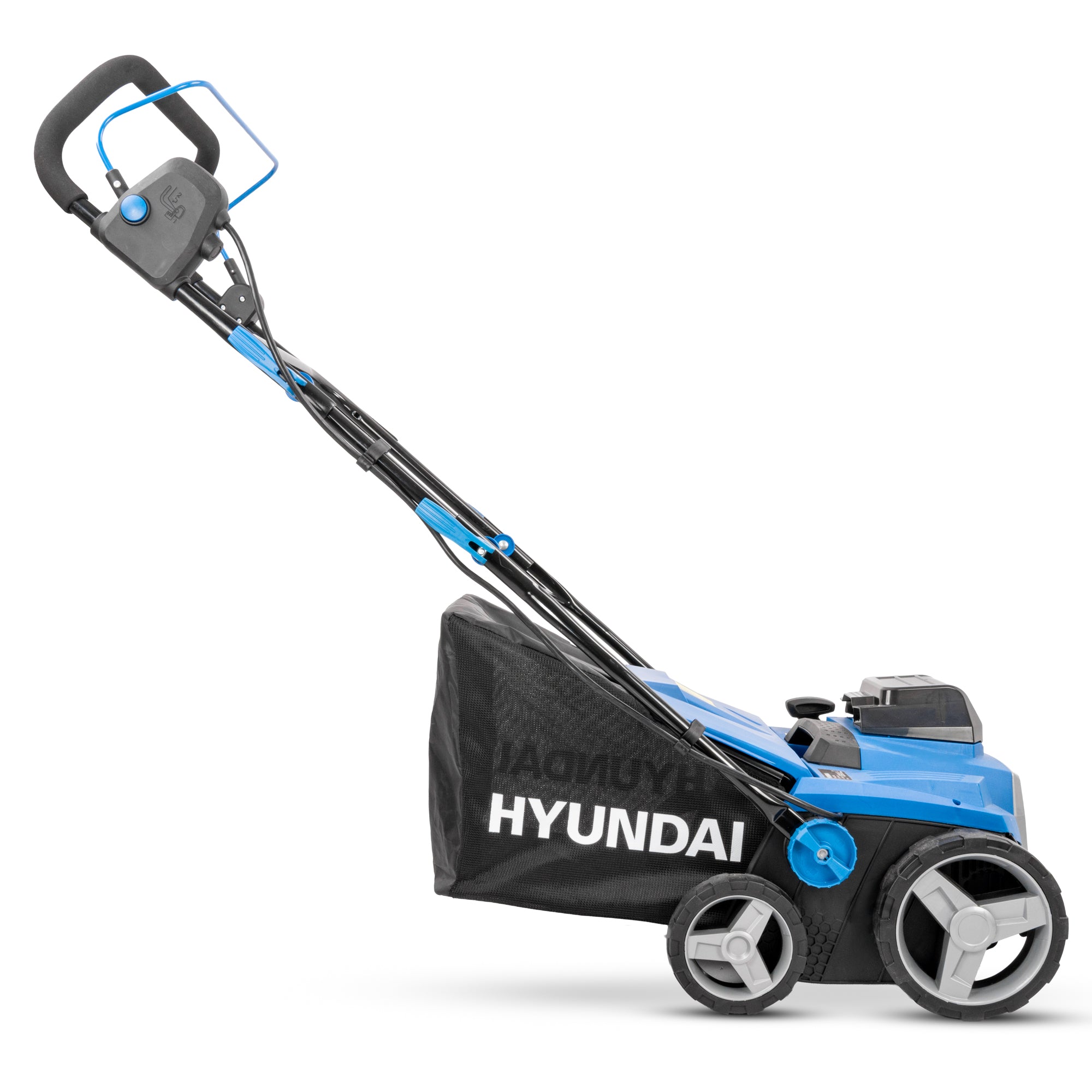 Hyundai 38cm / 15" 2-in-1 Cordless Scarifier & Aerator, 40V (2x20V) Brushless, 45L Collection Bag | HY40CSC38