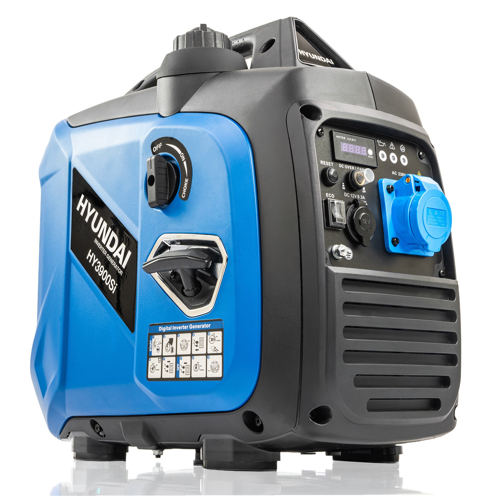 Hyundai 3.3kW / 3300W Inverter Generator, Recoil Start, Pure Sine Wave | HY3900Si