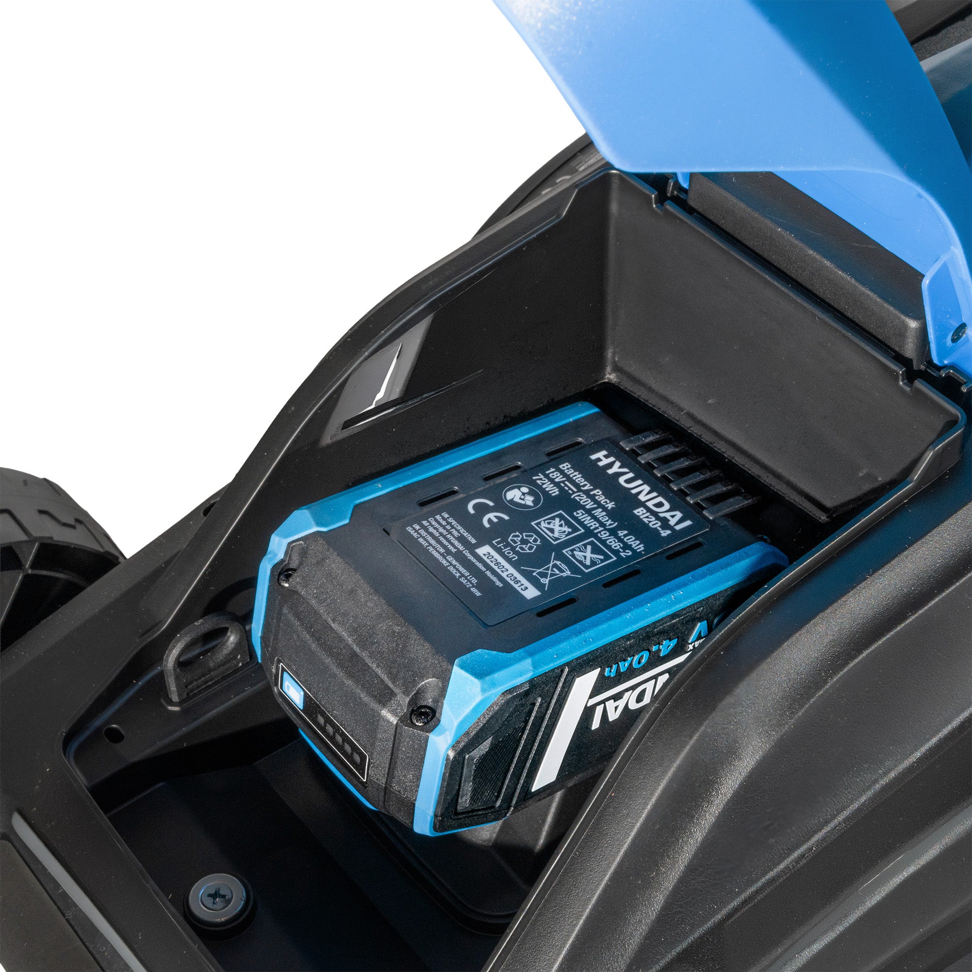 Hyundai 33cm / 13" 20V Brushless Cordless Lawnmower, 40min Runtime, 32L Collection Bag | HY20CLM33