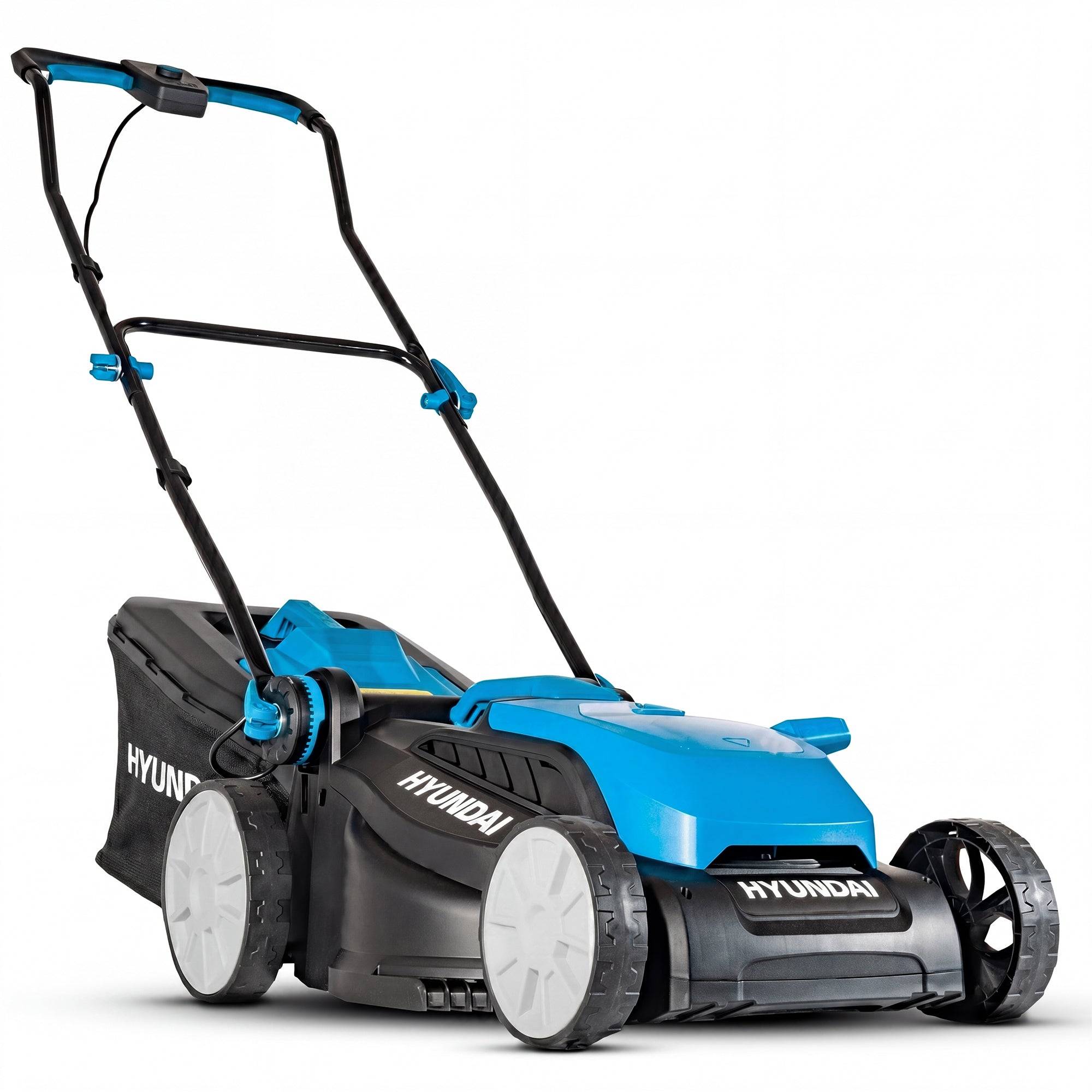 Hyundai 38cm / 15" 40V (2x20V) Brushless Cordless Lawnmower, 50min Runtime, 36L Bag | HY40CLM38