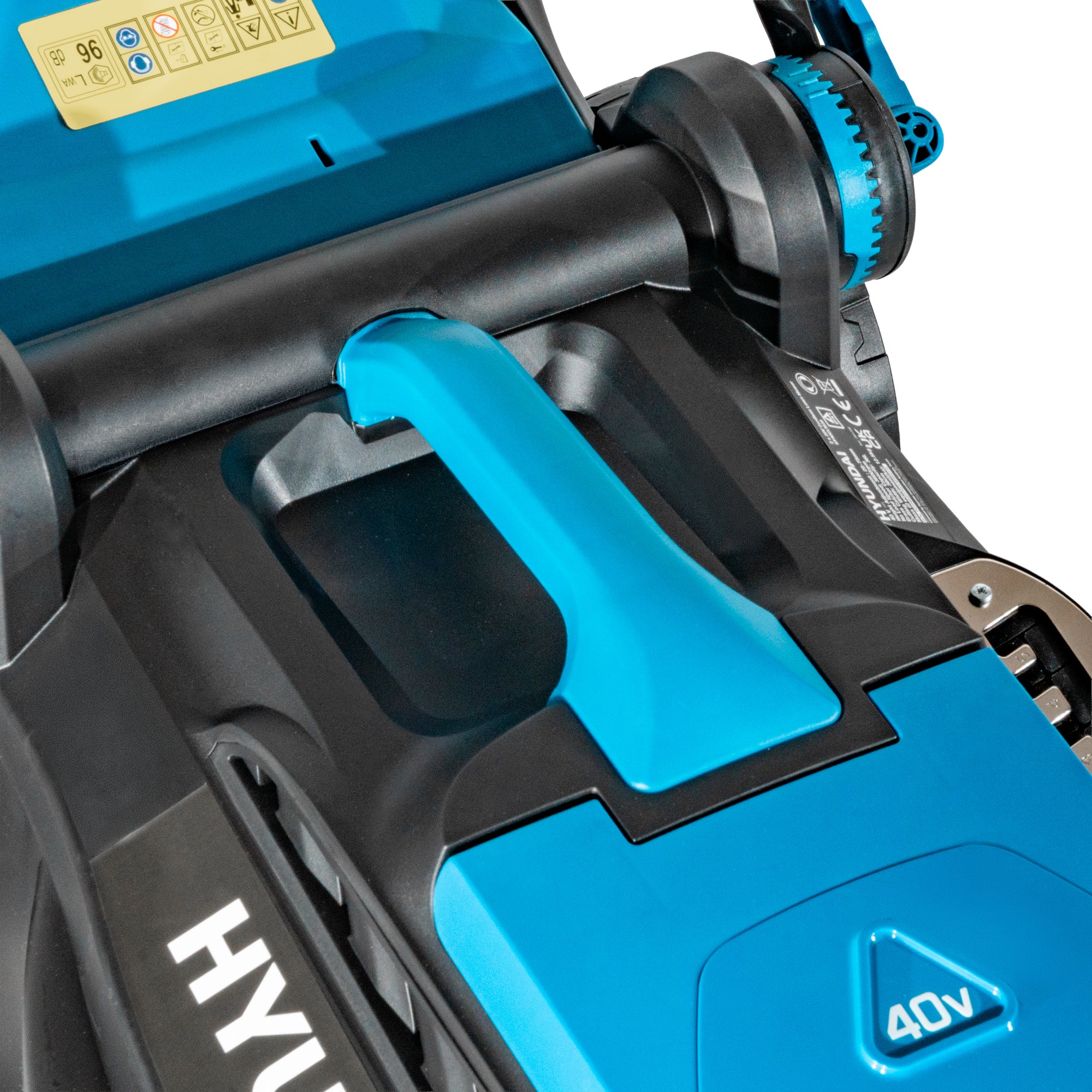 Hyundai 38cm / 15" 40V (2x20V) Brushless Cordless Lawnmower,  36L Bag | HY40CLM38