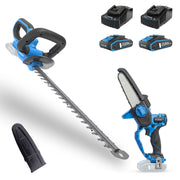 Hyundai 20V 6in Brushless Chainsaw and 51cm Hedge Trimmer Kit