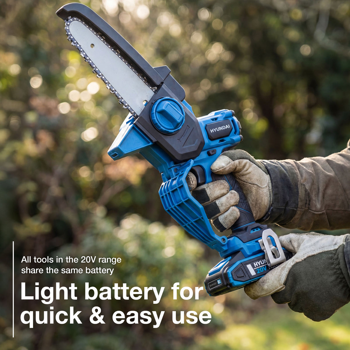 Hyundai 20V 6in Brushless Chainsaw and 51cm Hedge Trimmer Kit